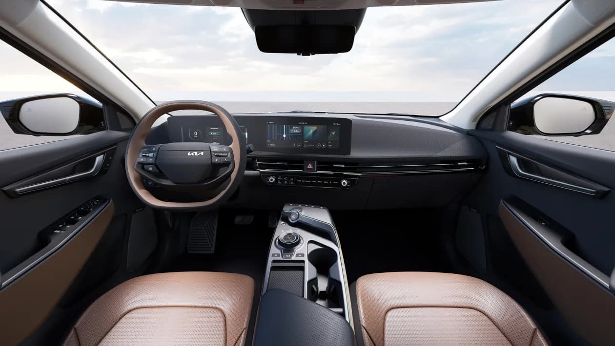 Interiorul unei mașini electrice Kia EV6