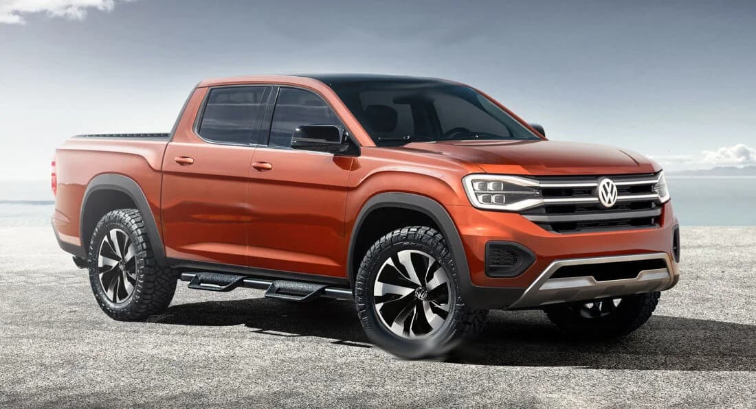 Boceto de diseño de la Volkswagen Amarok