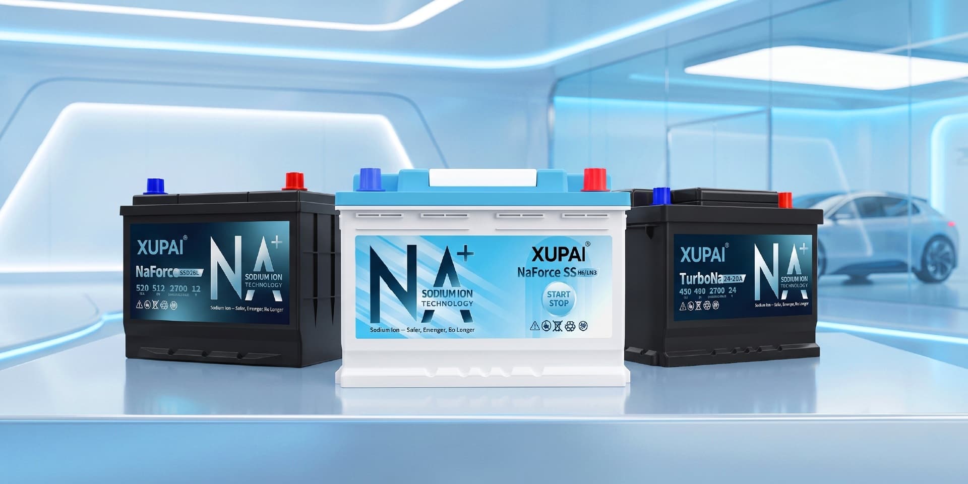 Baterías auxiliares de sodio-ion producidas por Xupai