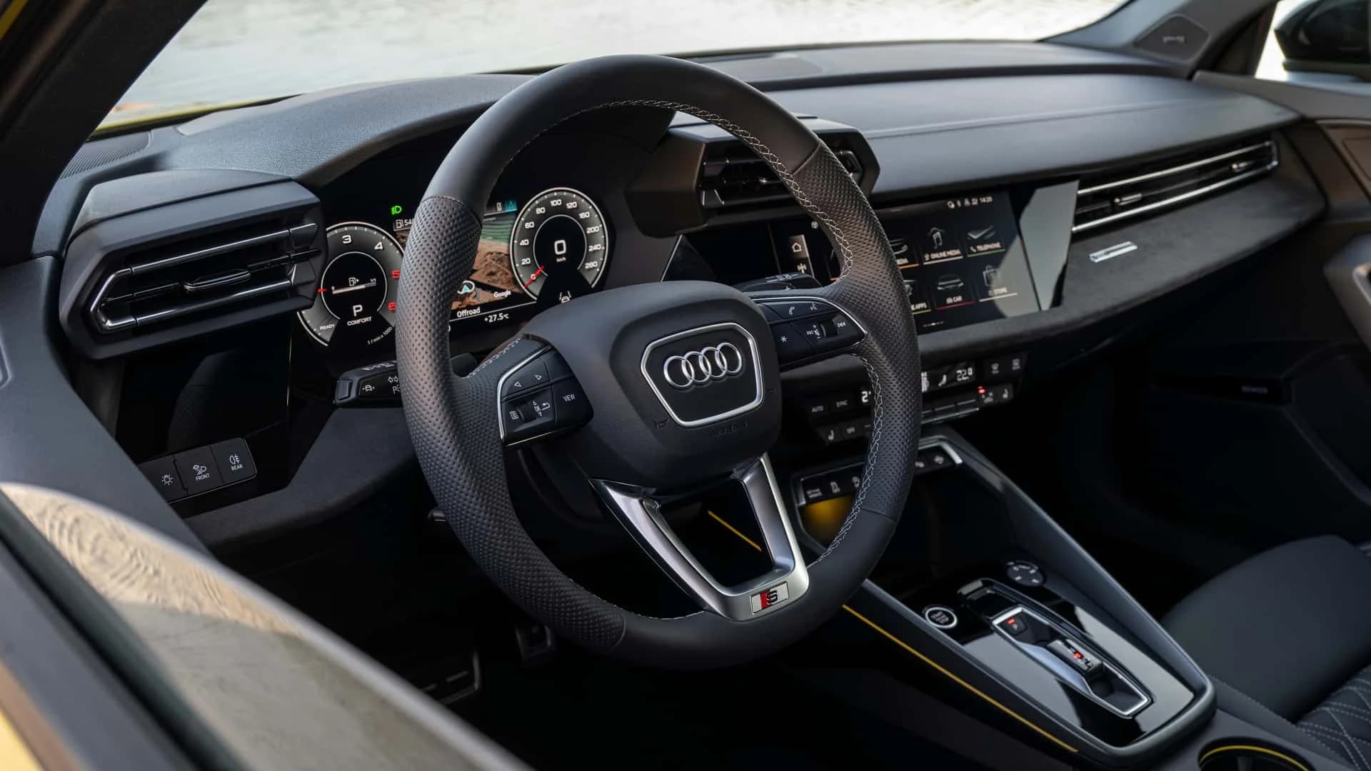 Interior de la generación actual del Audi A3 allstreet
