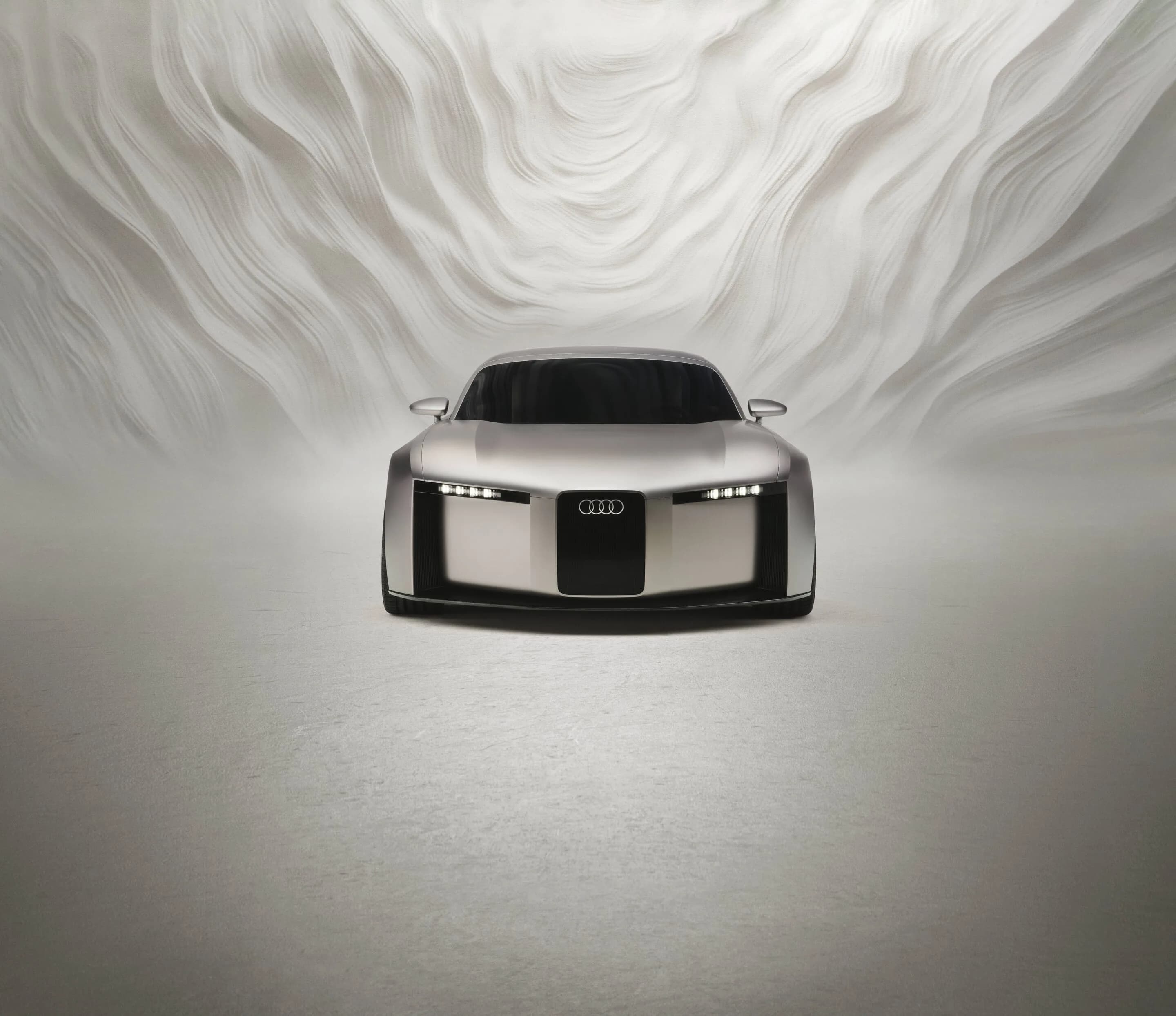 Audi Concept C, an electric two-seat sports car concept shown from the front