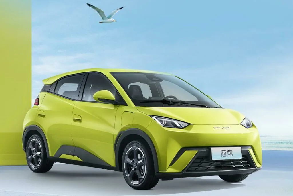 BYD Seagull, also known as Dolphin Mini, in an official product image