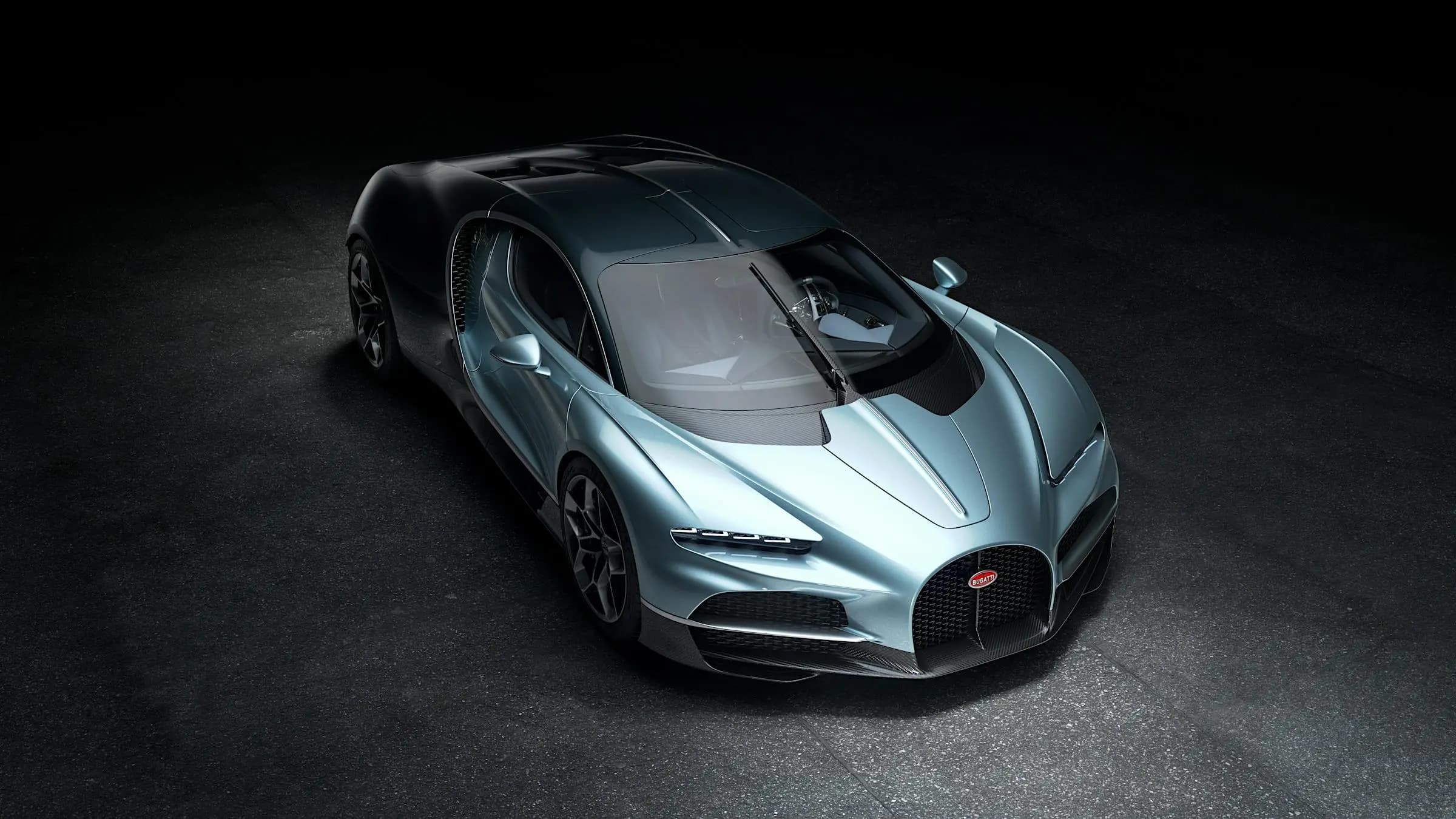 Bugatti Tourbillon photographed at its world premiere