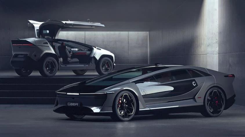 Sedanul și SUV-ul electric CEER EXOBOT prezentate în Arabia Saudită