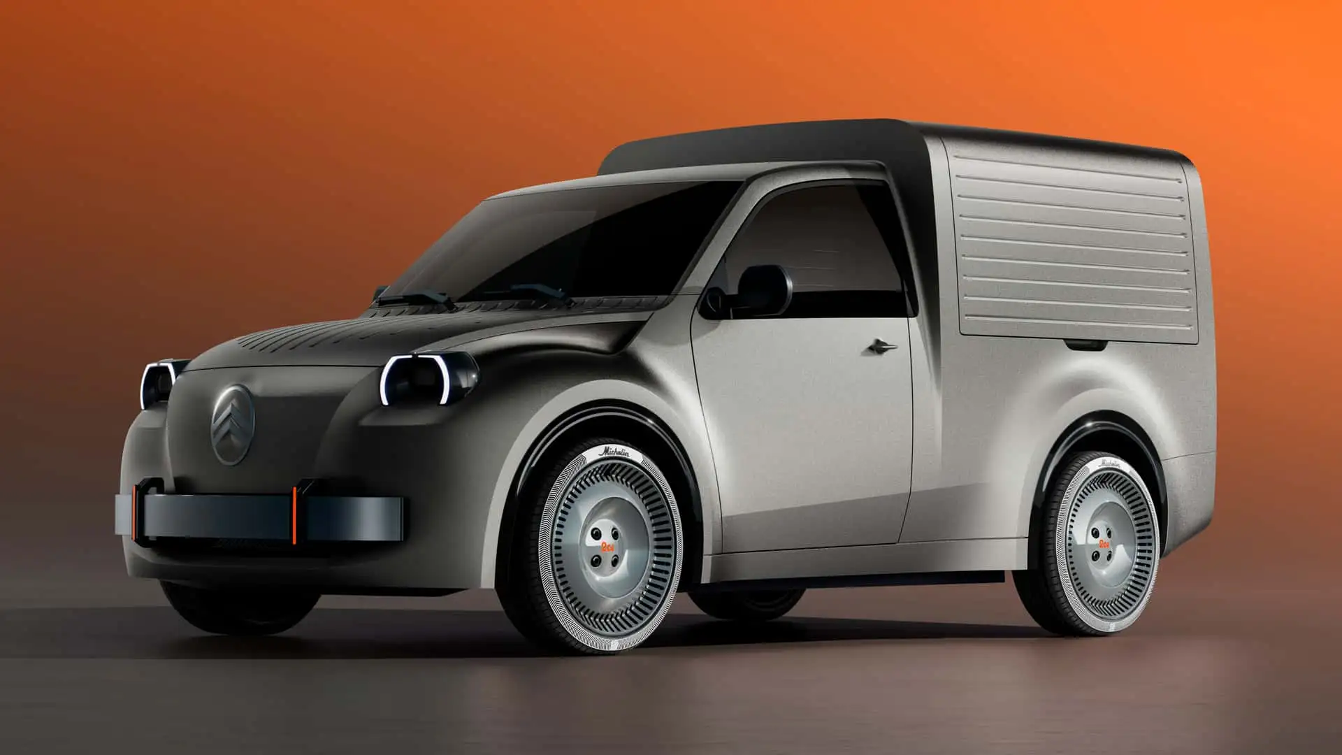 Citroën 2CV Fourgonnette Concept shown from the front