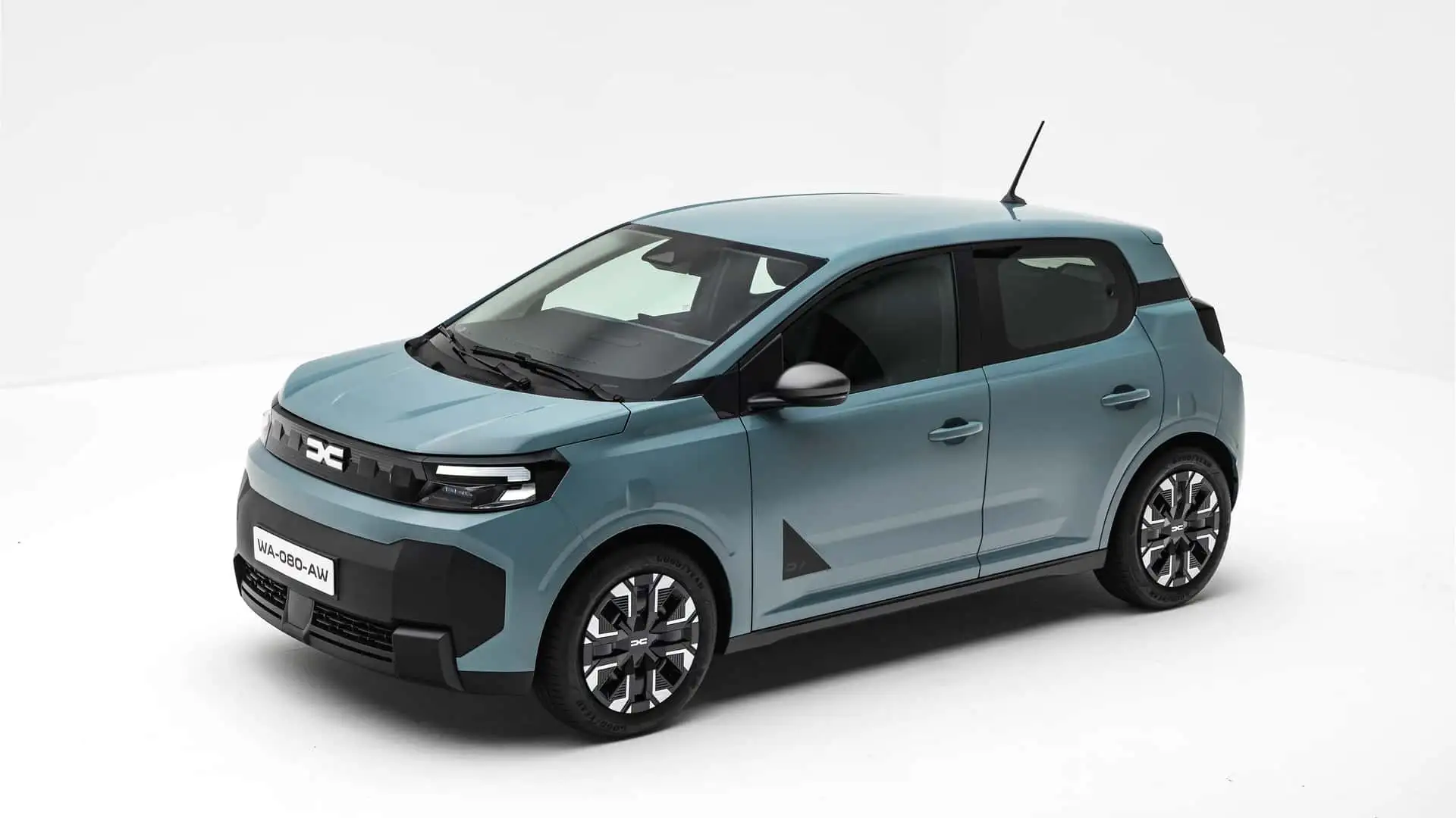 El nuevo Dacia Spring, visto de frente