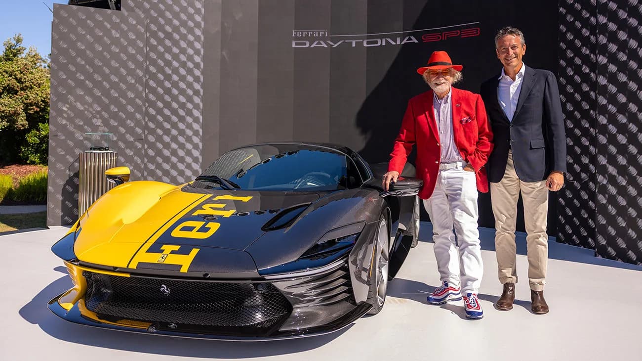 Official Ferrari image of the Daytona SP3 Tailor Made auction car