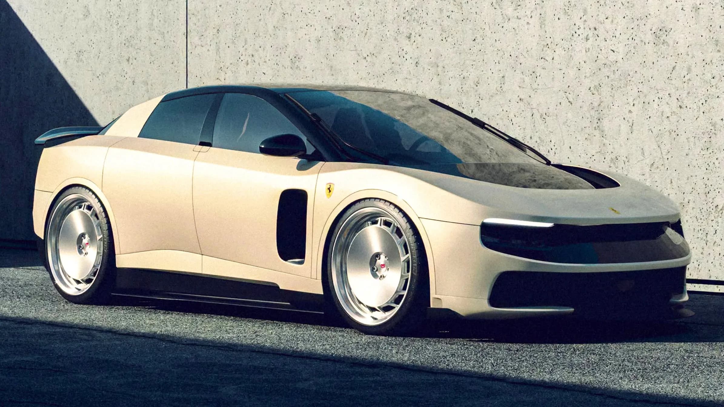 Ferrari Luce reinterpretado digitalmente por Vossen, con llantas G2-13T