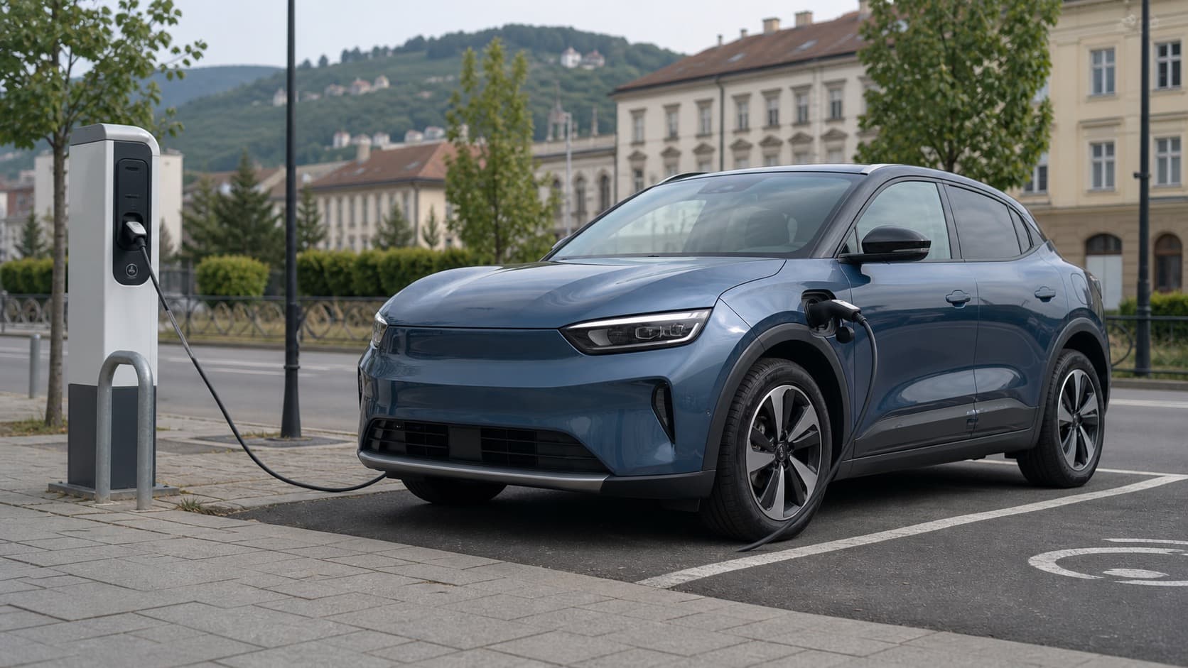 Stație publică de încărcare pentru mașini electrice