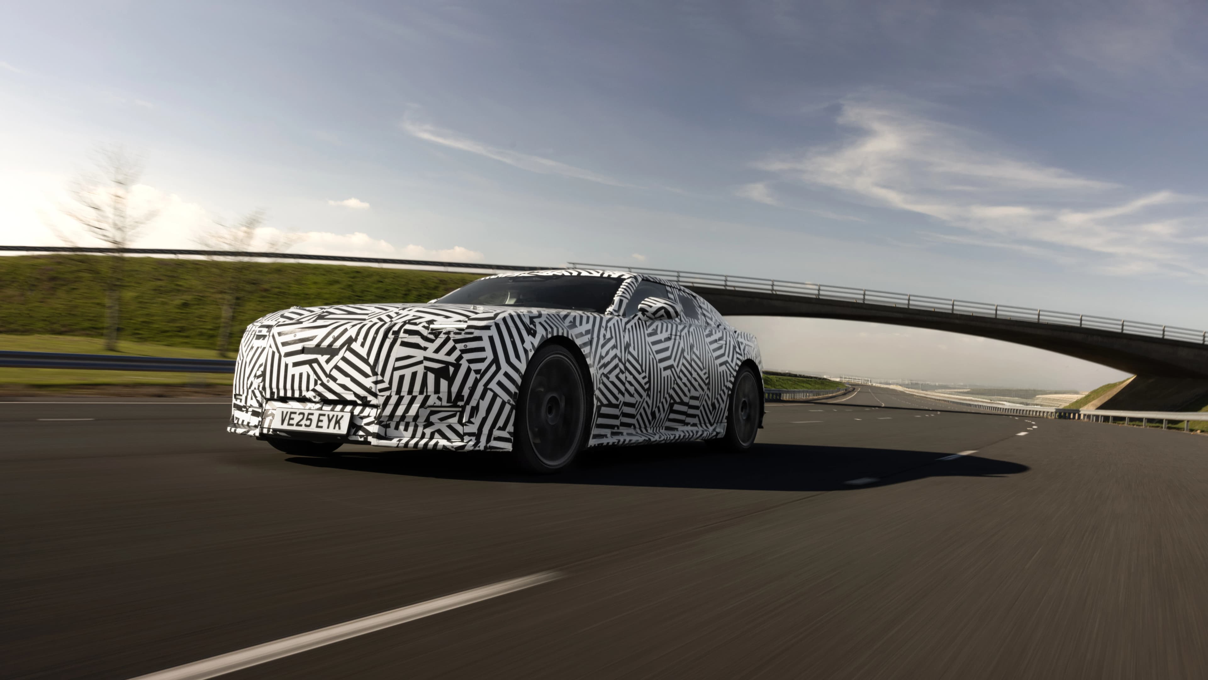 Jaguar's new electric four-door GT prototype in an official JLR press image