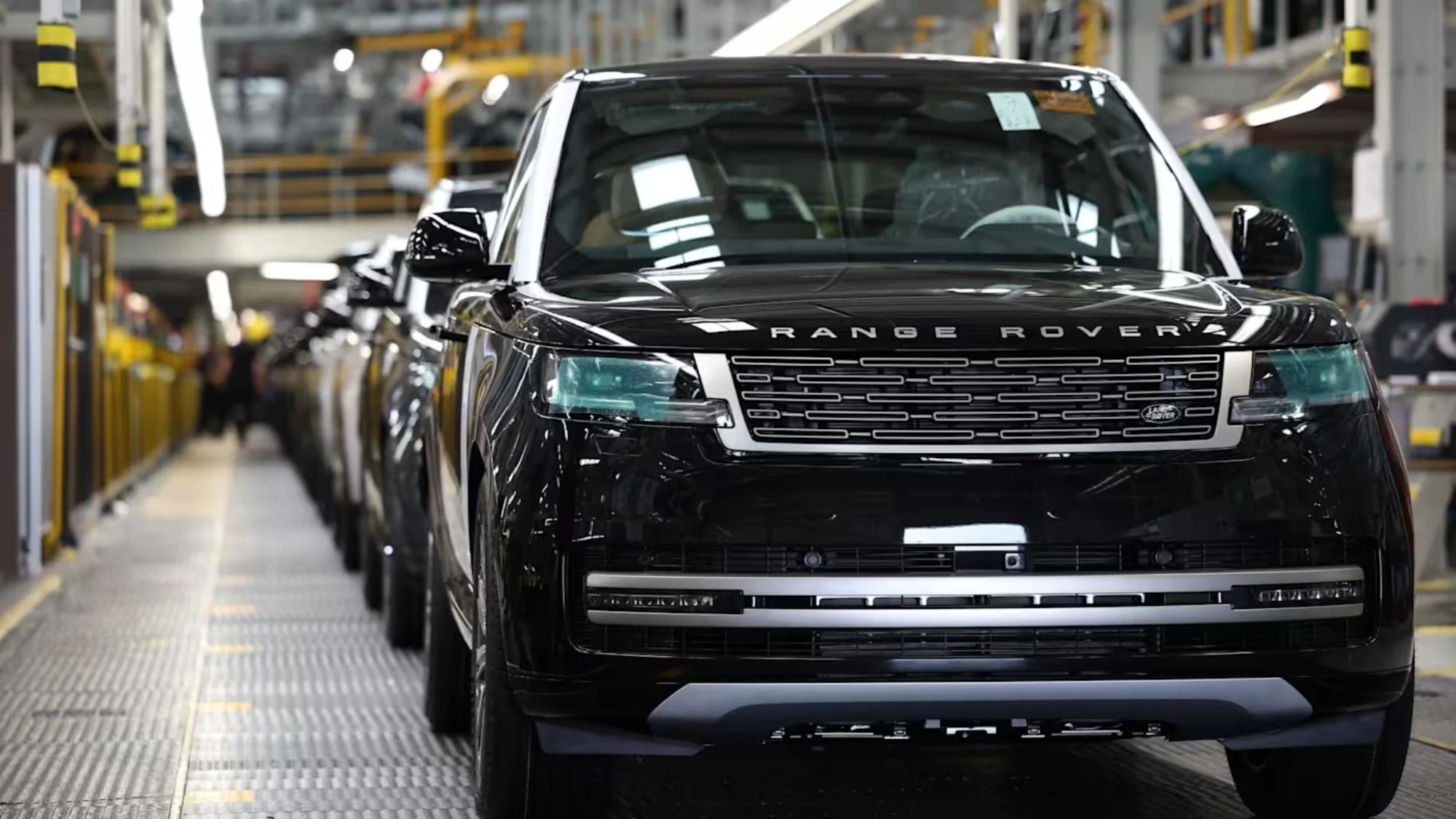 Automóviles Range Rover en la línea de producción de Jaguar Land Rover
