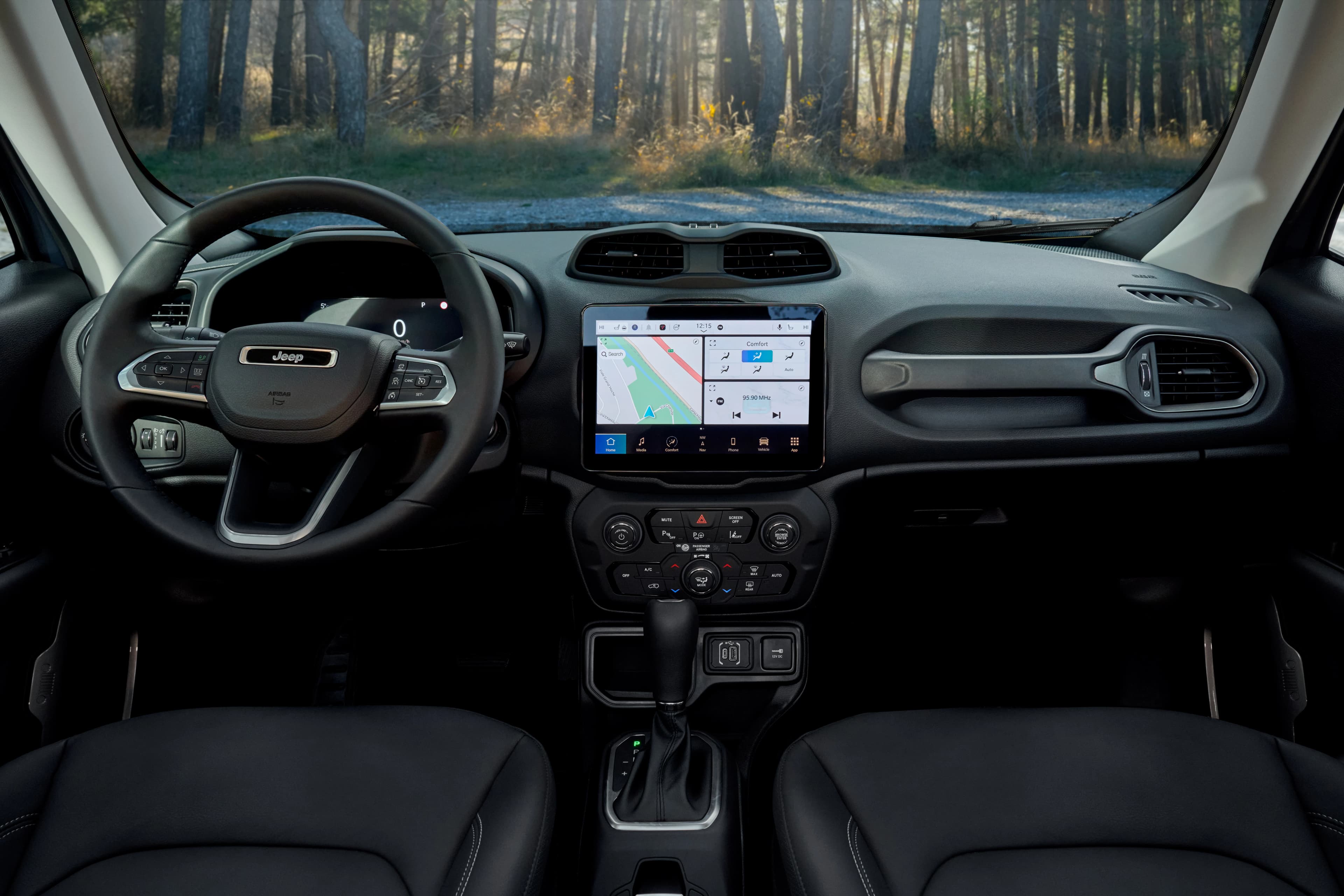 Official Jeep Renegade MY24 press photograph used as a reference for the current model