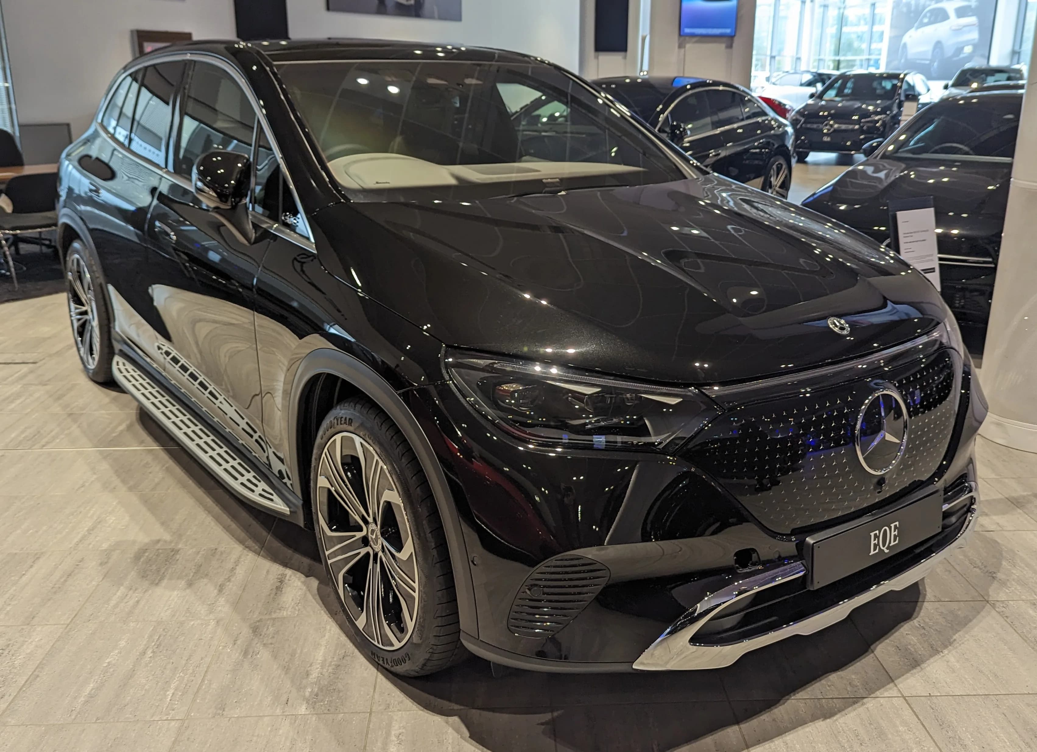Mercedes-Benz EQE photographed outdoors