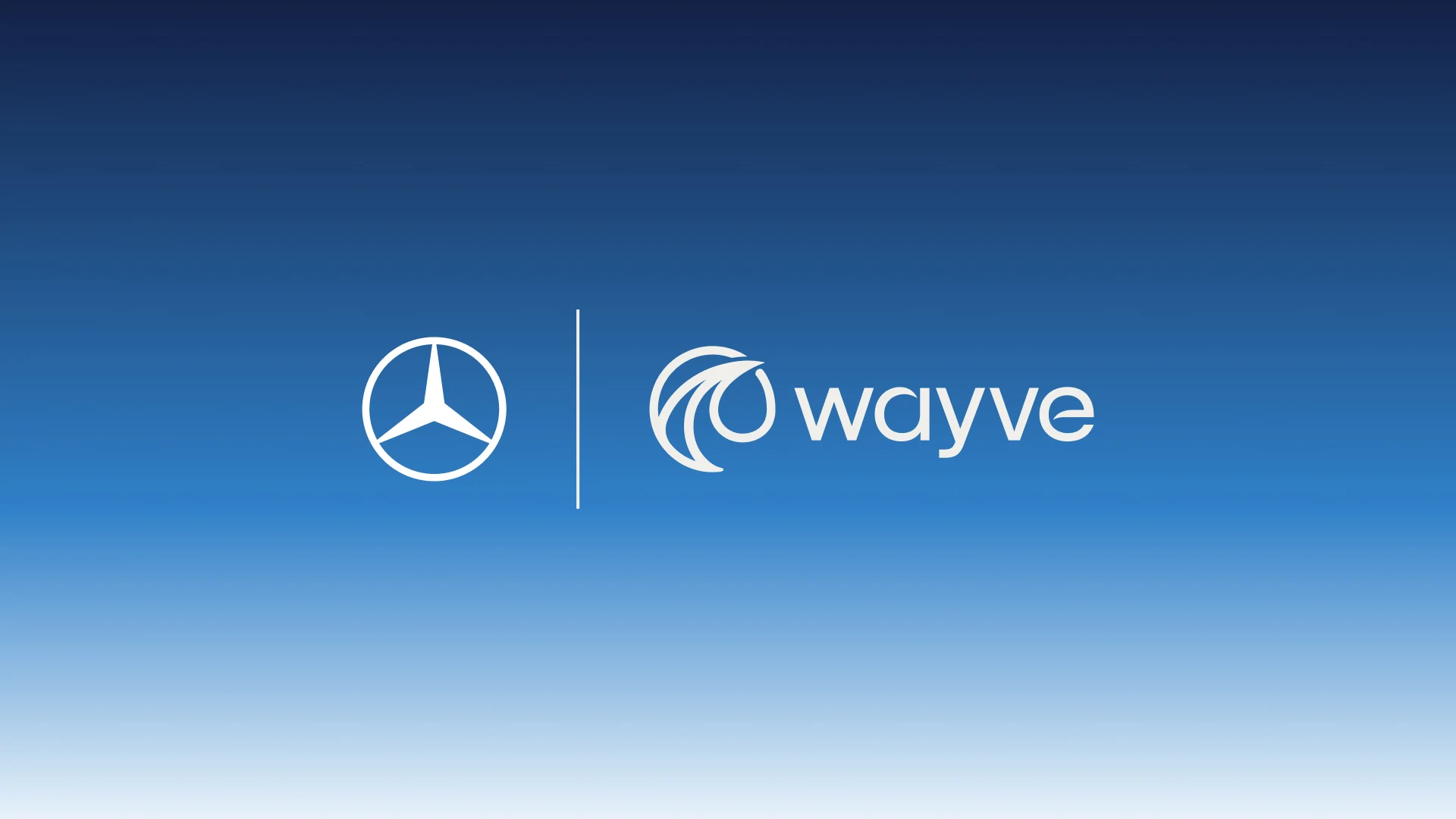 Mercedes-Benz- und Wayve-Logos auf der offiziellen Grafik zum Produktionsvertrag