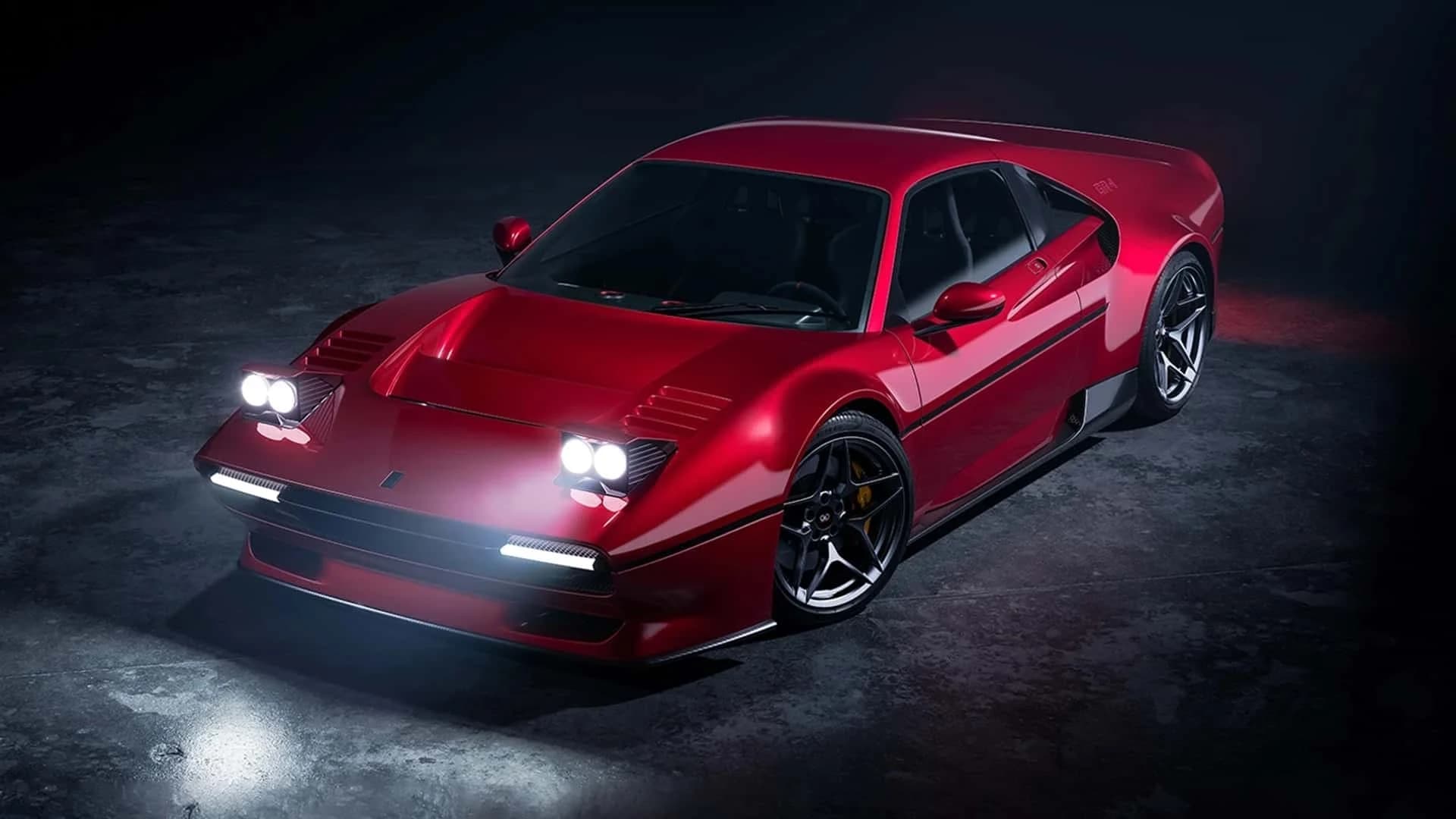Front three-quarter view of the red Michelotto Gruppo 4 Tributo