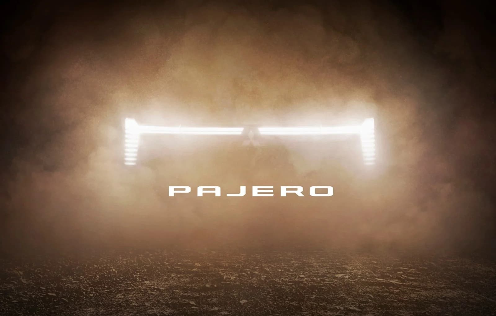 Imagen teaser del nuevo Mitsubishi Pajero