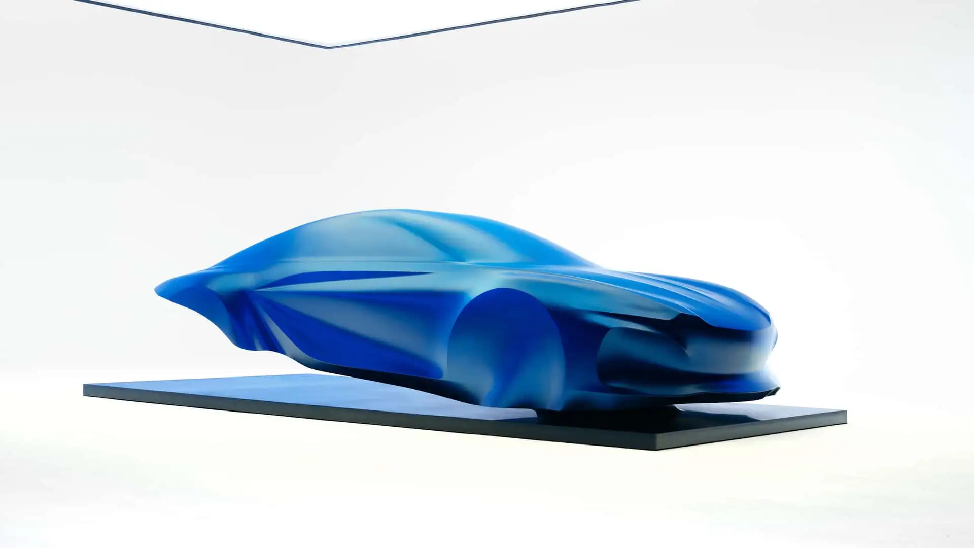 Escultura de Alpine que anticipa el diseño del futuro A110 eléctrico