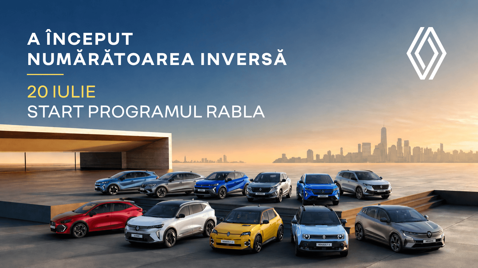 Renault oferă 9 modele în Programul Rabla 2026