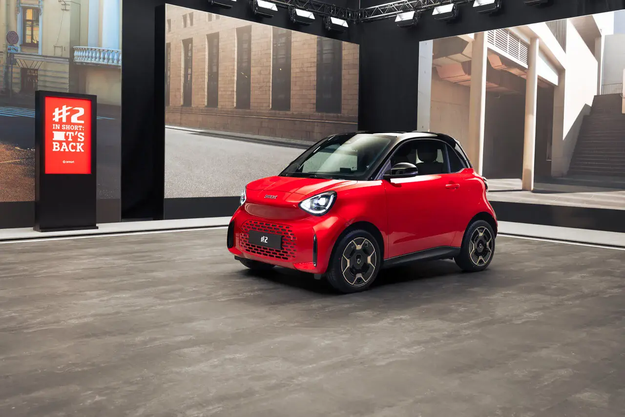 El nuevo smart #2 eléctrico en una imagen oficial de smart