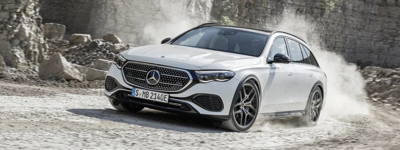 Mercedes-Benz E-Class All-Terrain on a gravel road