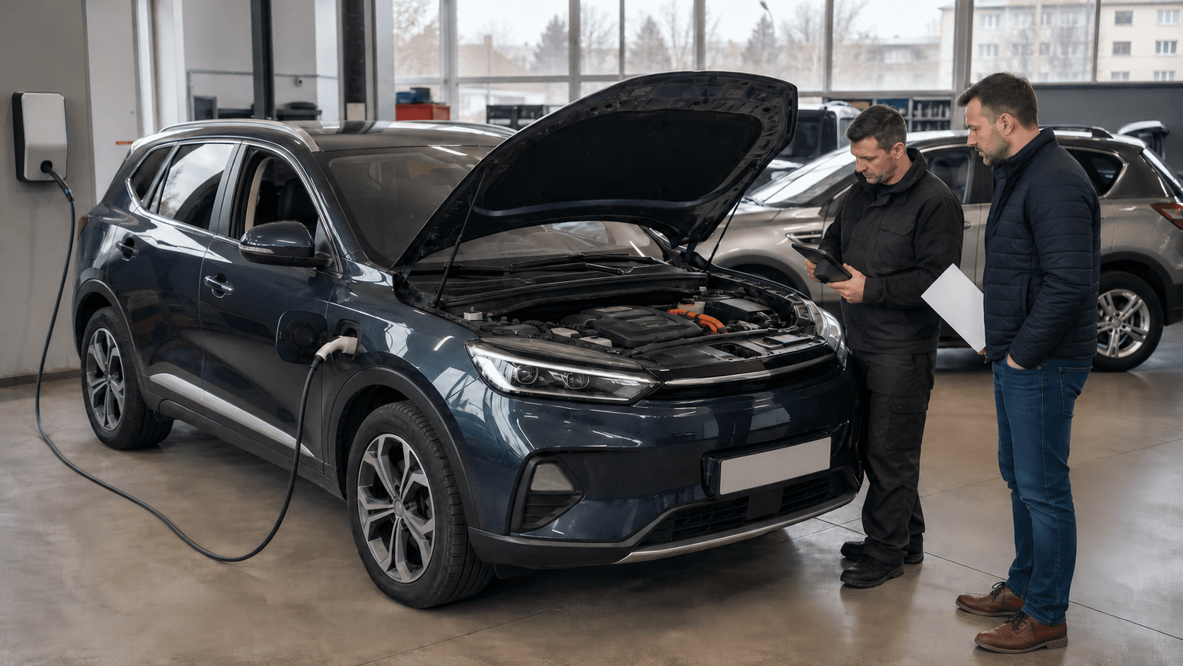 SUV plug-in hybrid second-hand verificat la încărcare și diagnoză înainte de cumpărare