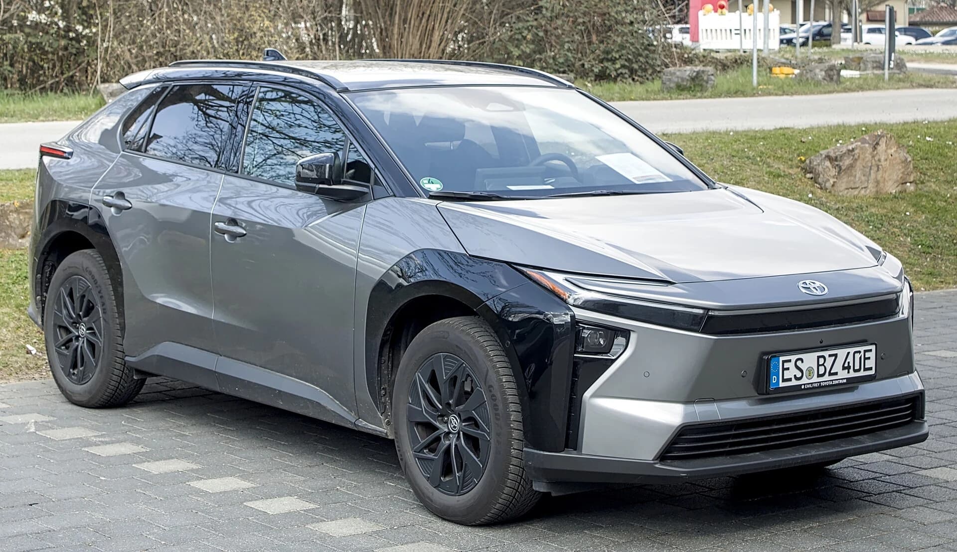 Toyota bZ4X photographed in Europe