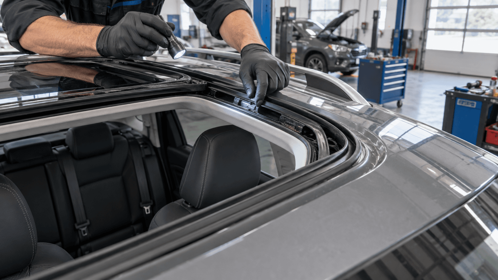 Sunroof or panoramic roof on a used car in 2026: what to check on drains, seals, mechanism and leaks