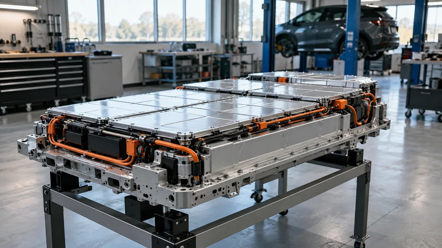 Infographic comparing gross and usable battery capacity figures for various electric vehicle models.