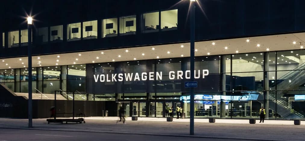 Volkswagen-Fahrzeug auf einem offiziellen Bild des Konzerns