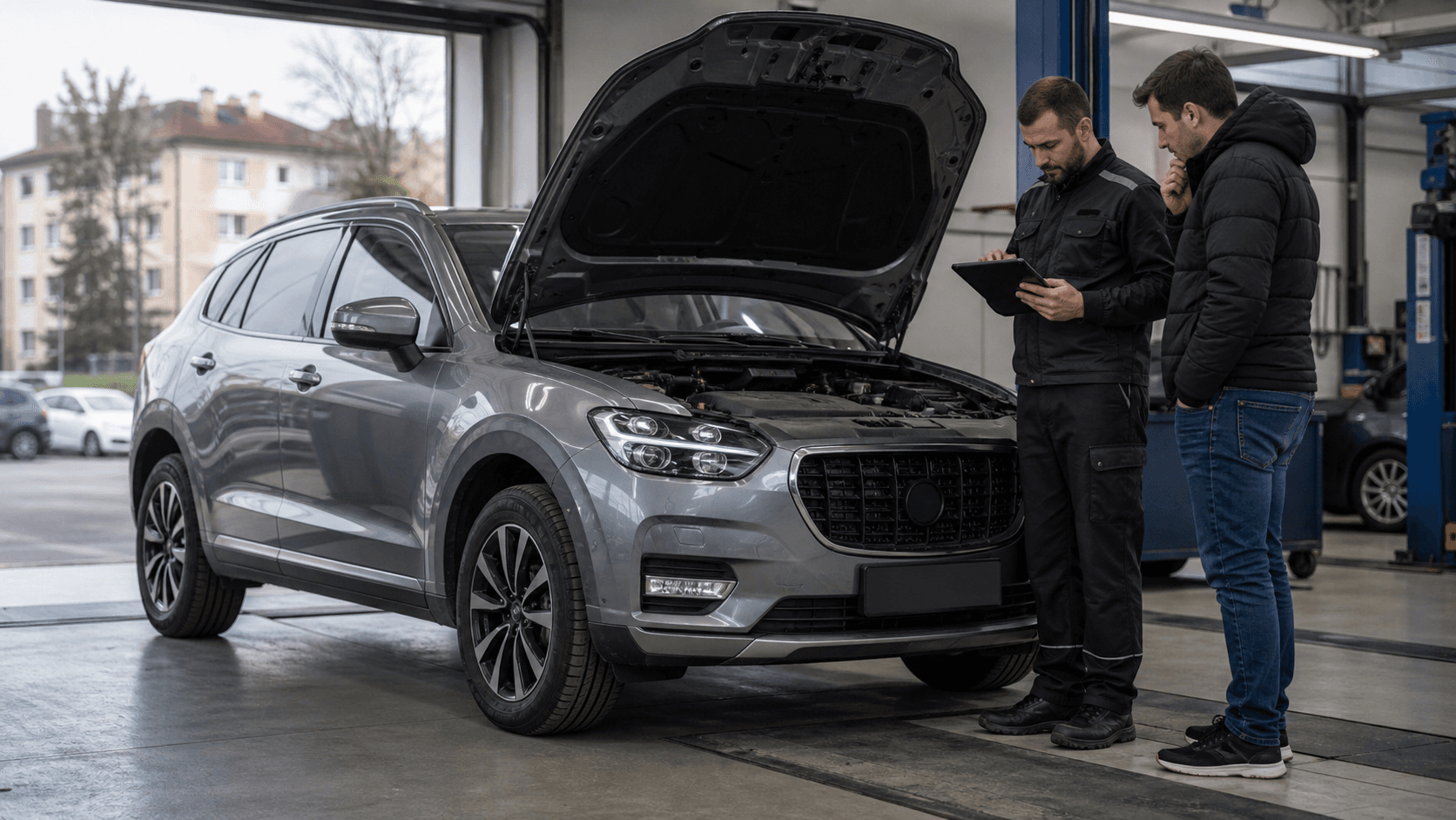 Volvo XC60 second-hand verificat într-un service înainte de cumpărare