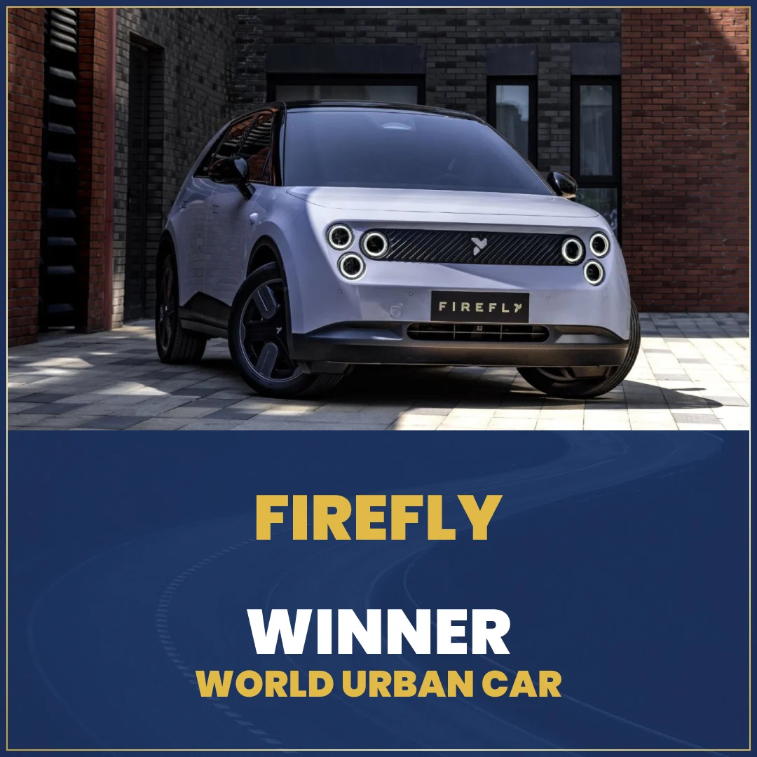 Firefly, the 2026 World Urban Car winner, in an official World Car Awards image