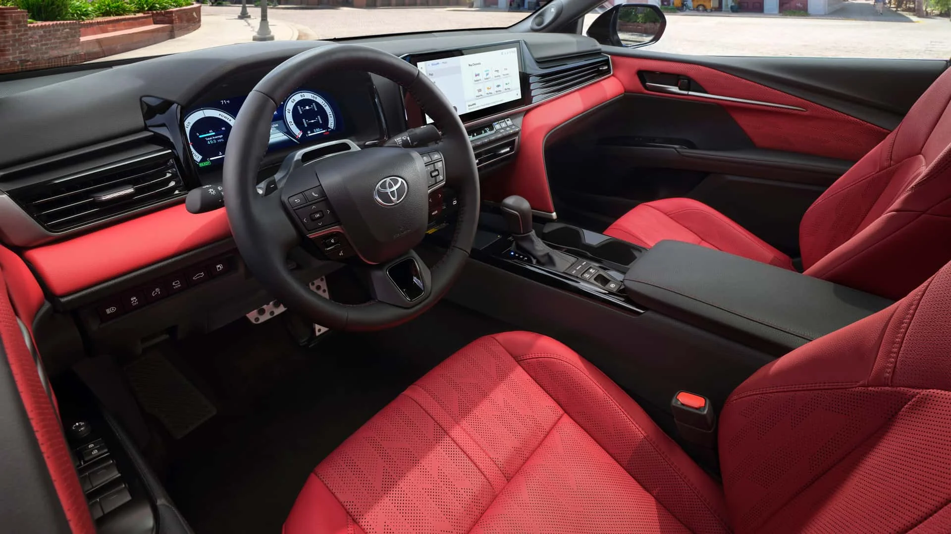 Toyota Camry cabin, illustrative image for the in-car camera topic