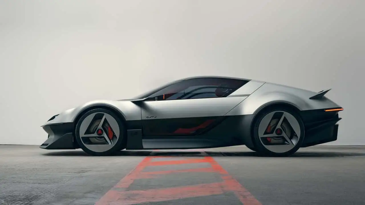 Alpine A310 Vision im Seitenprofil