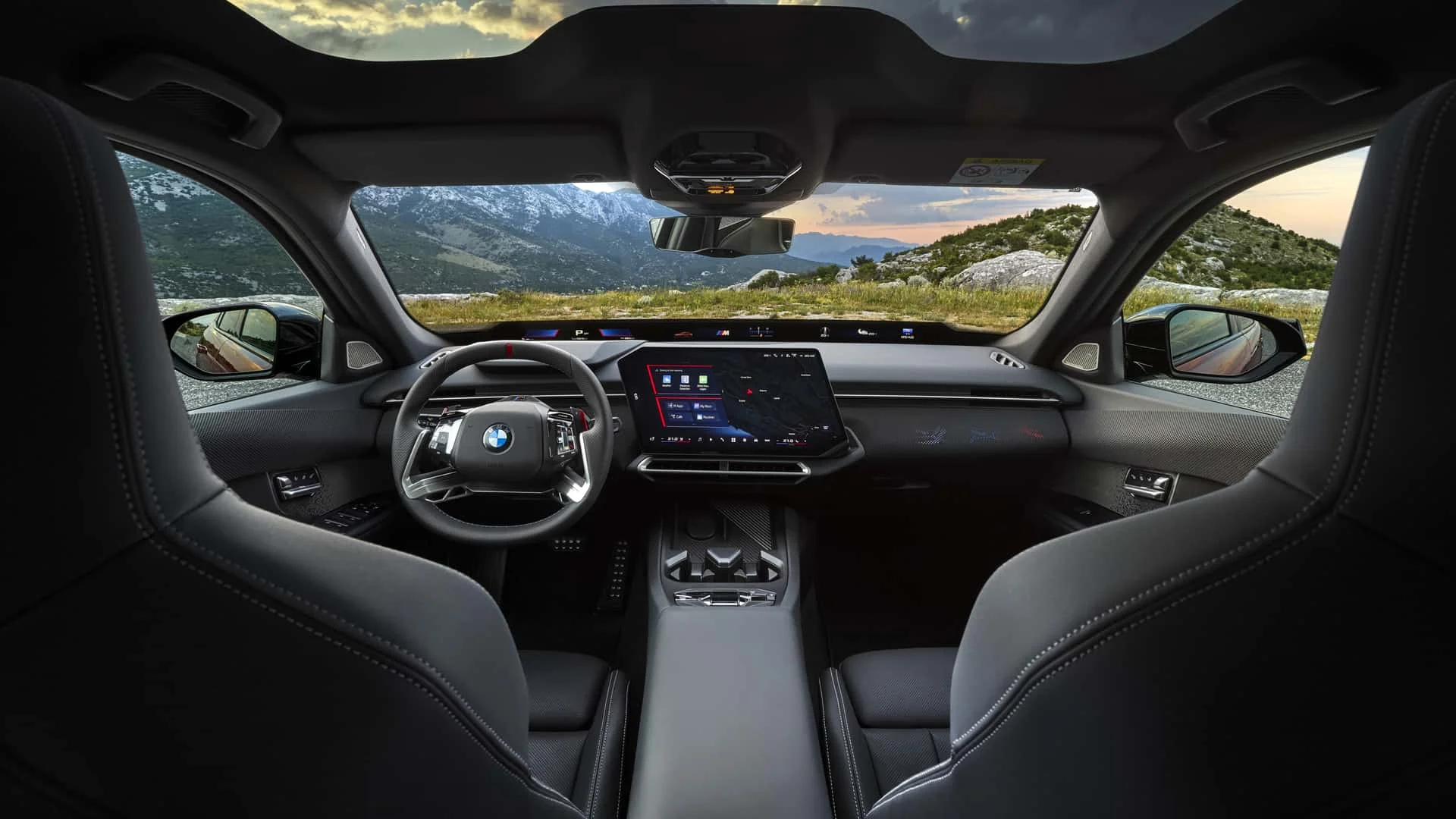 Interior del BMW Neue Klasse, mostrado como referencia del habitáculo
