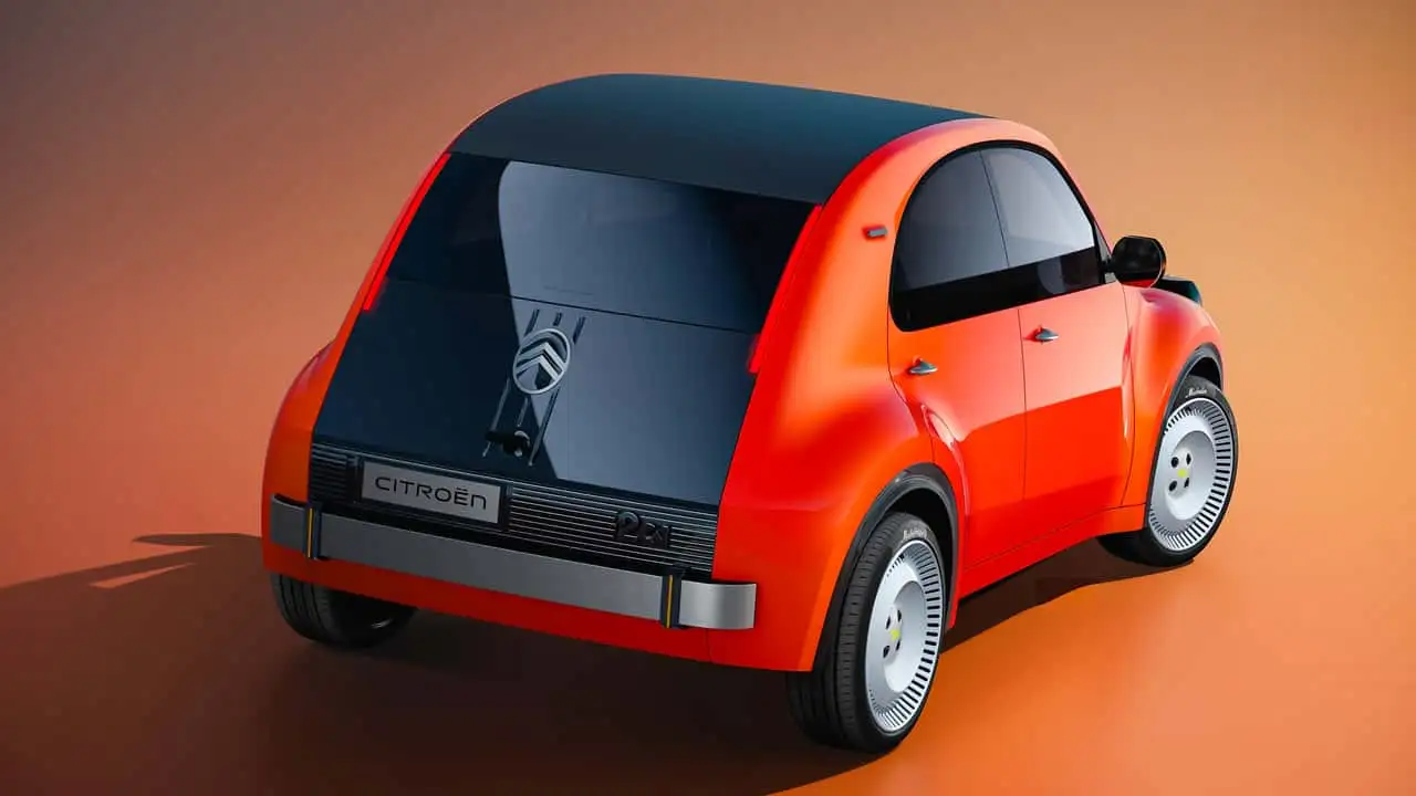 Concepto Citroën 2CV visto desde otro ángulo
