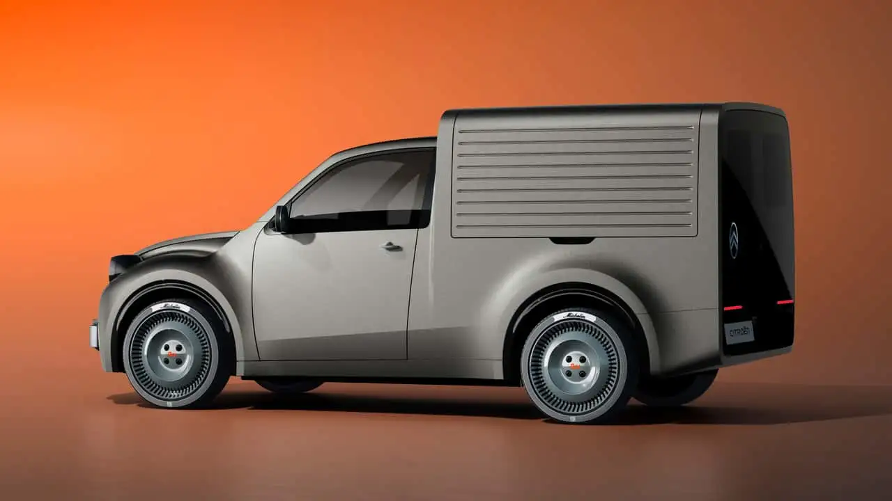Citroën 2CV Fourgonnette Concept in side view