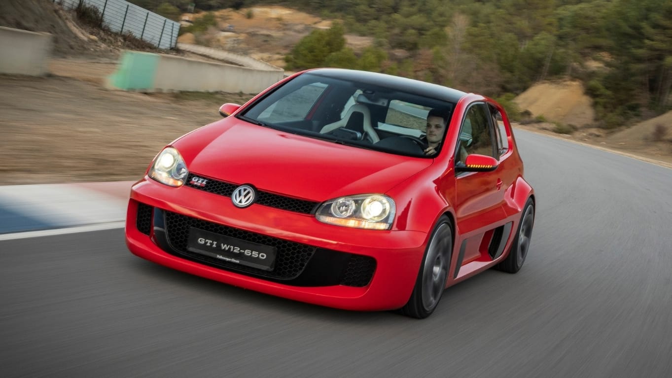 Volkswagen Golf W12 650, el prototipo con motor central de 2007
