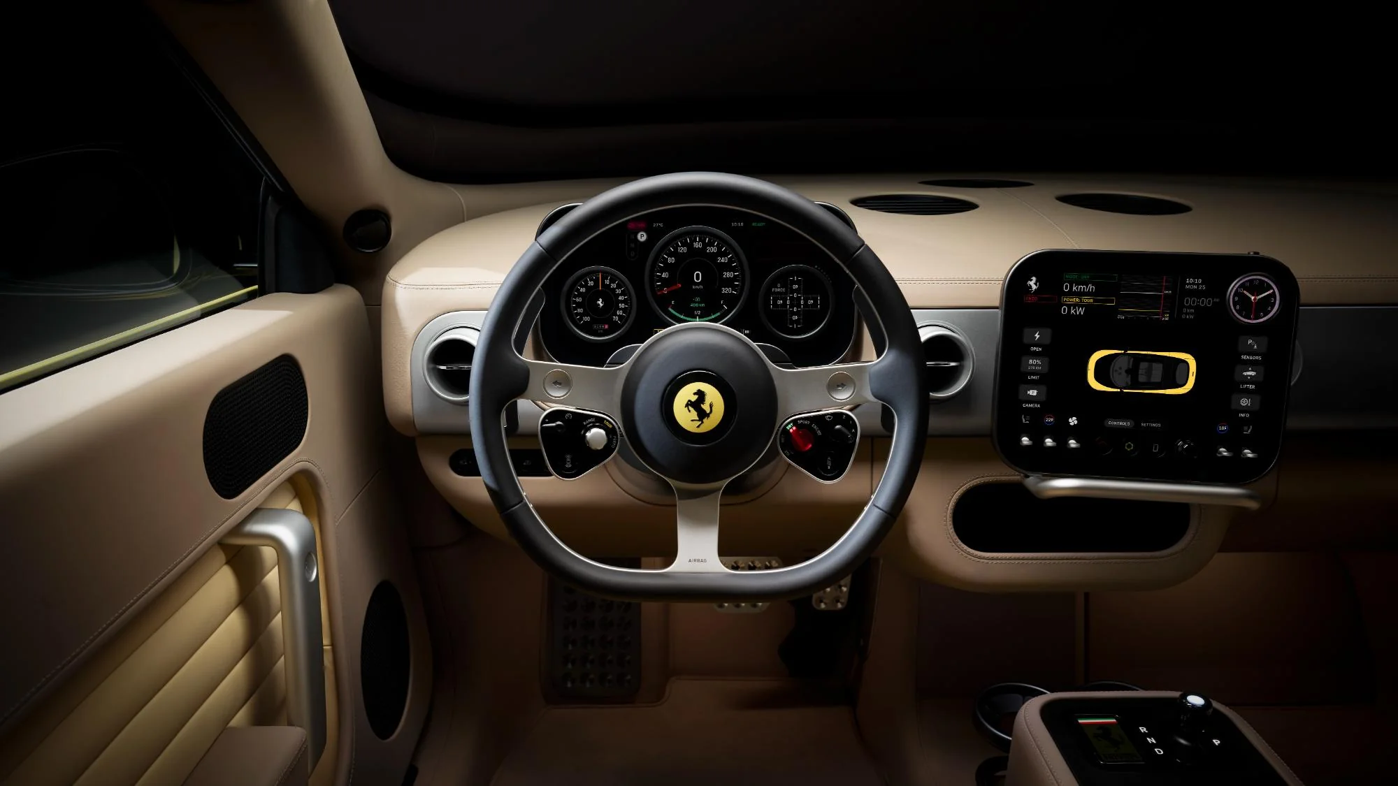 Ferrari Luce, primul model electric cu 1.050 CP și autonomie de 530 km, a fost lansat