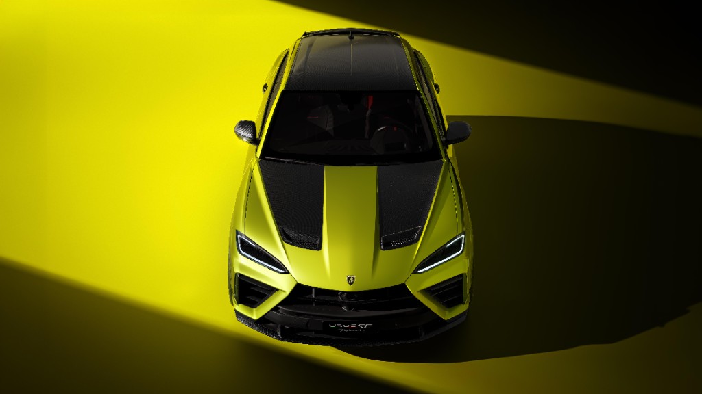 Lamborghini Urus SE Performante văzut de sus