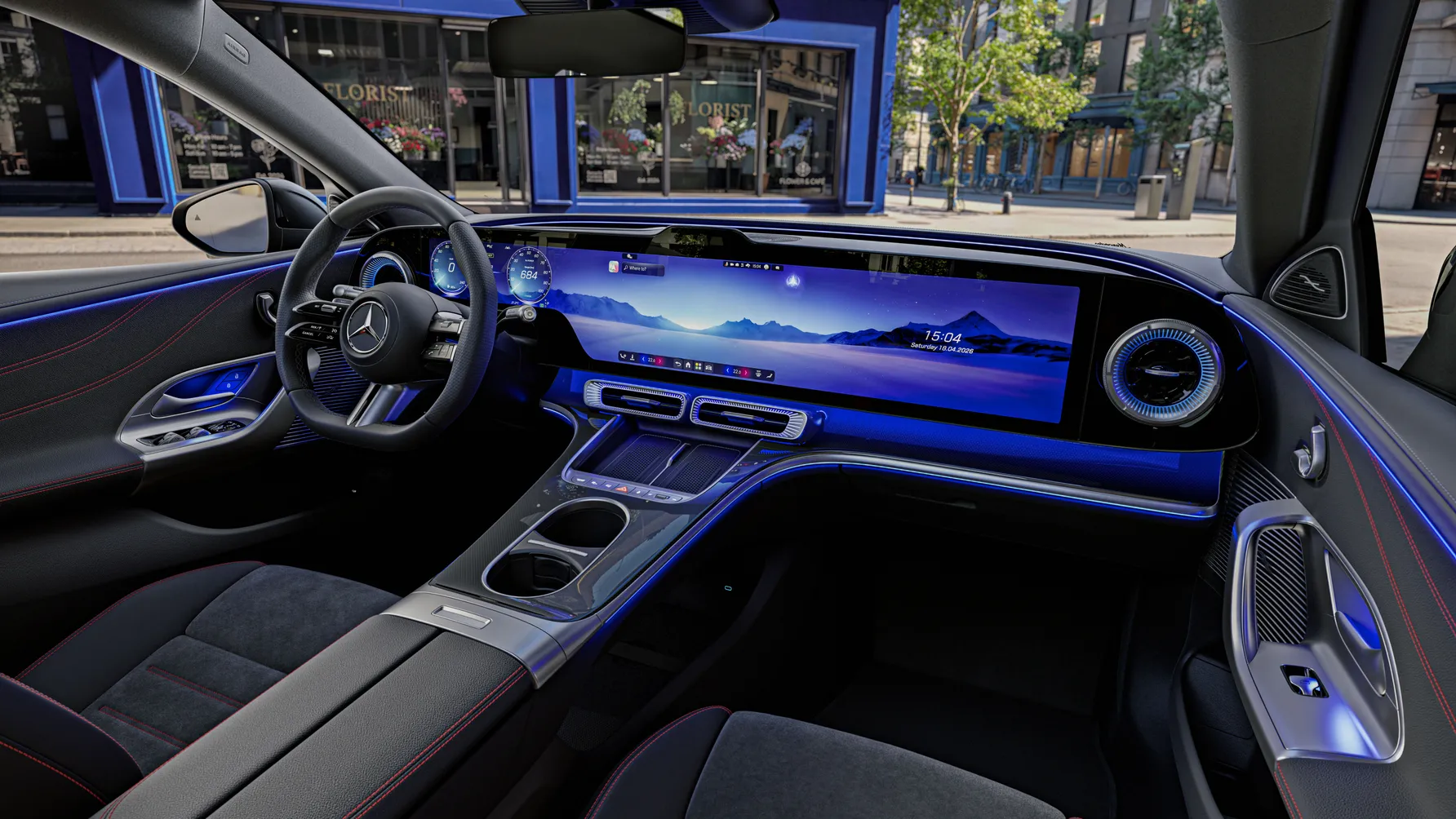 Interior Mercedes-Benz Clasa C Electric cu Hyperscreen