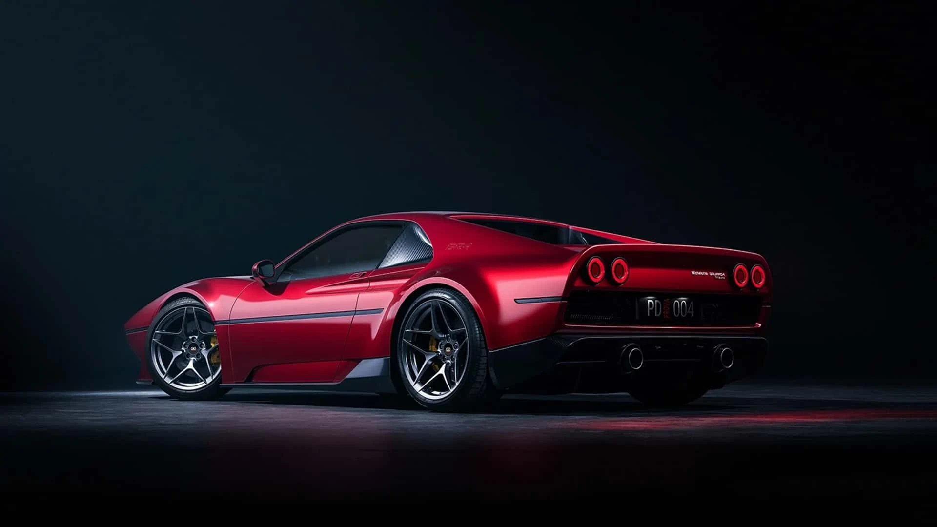Rear view of the Michelotto Gruppo 4 Tributo