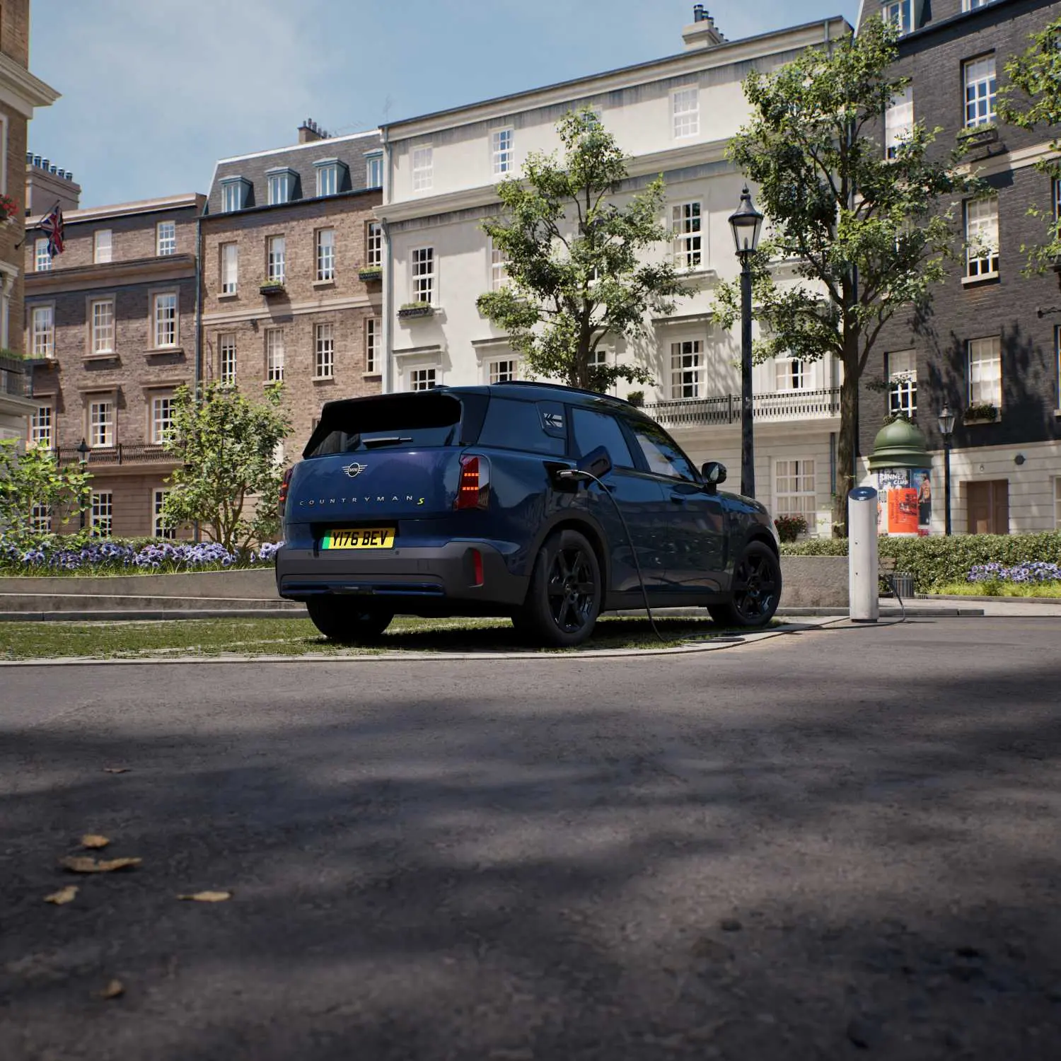 MINI Countryman SE Midnight Edition vista da dietro