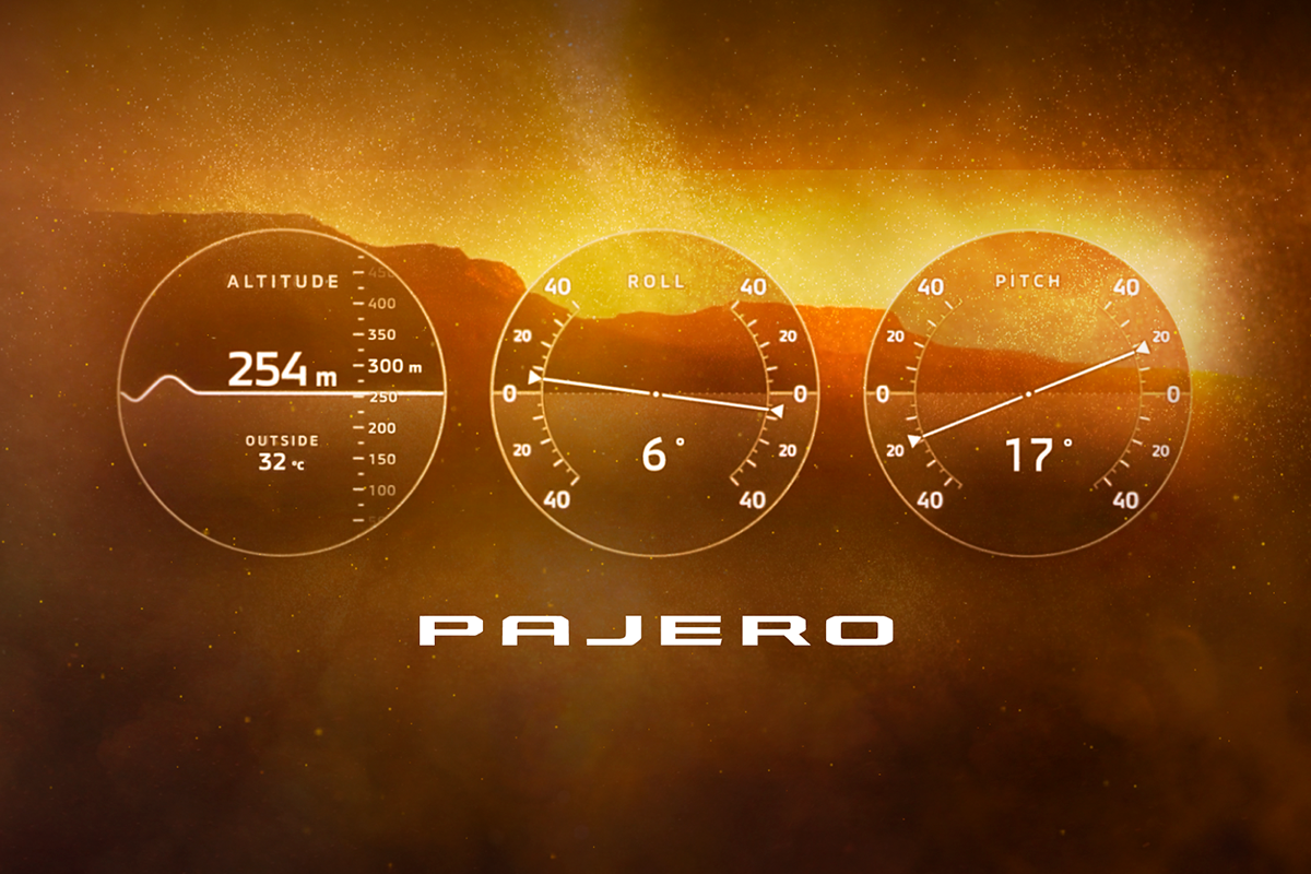La interfaz digital Multi Meter del nuevo Mitsubishi Pajero