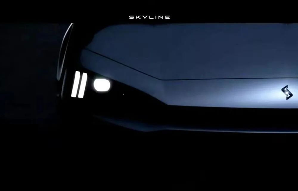 Rear view of the next Nissan Skyline