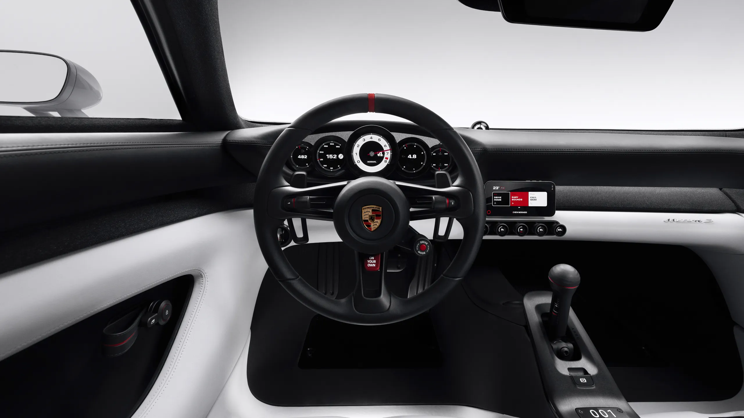Innenraum des Porsche Mission S