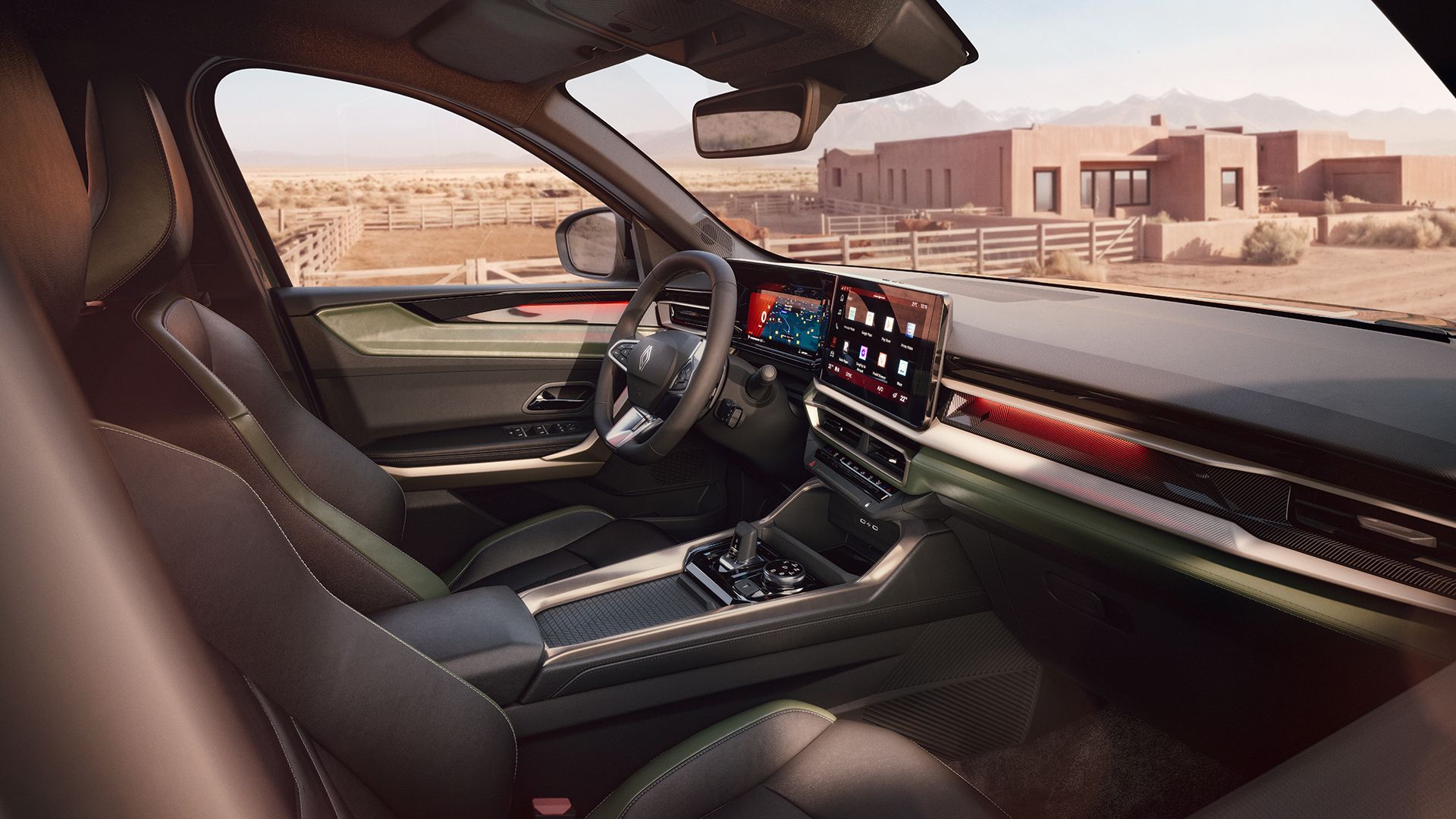 Renault Niagara, interior con pantallas digitales y habitáculo