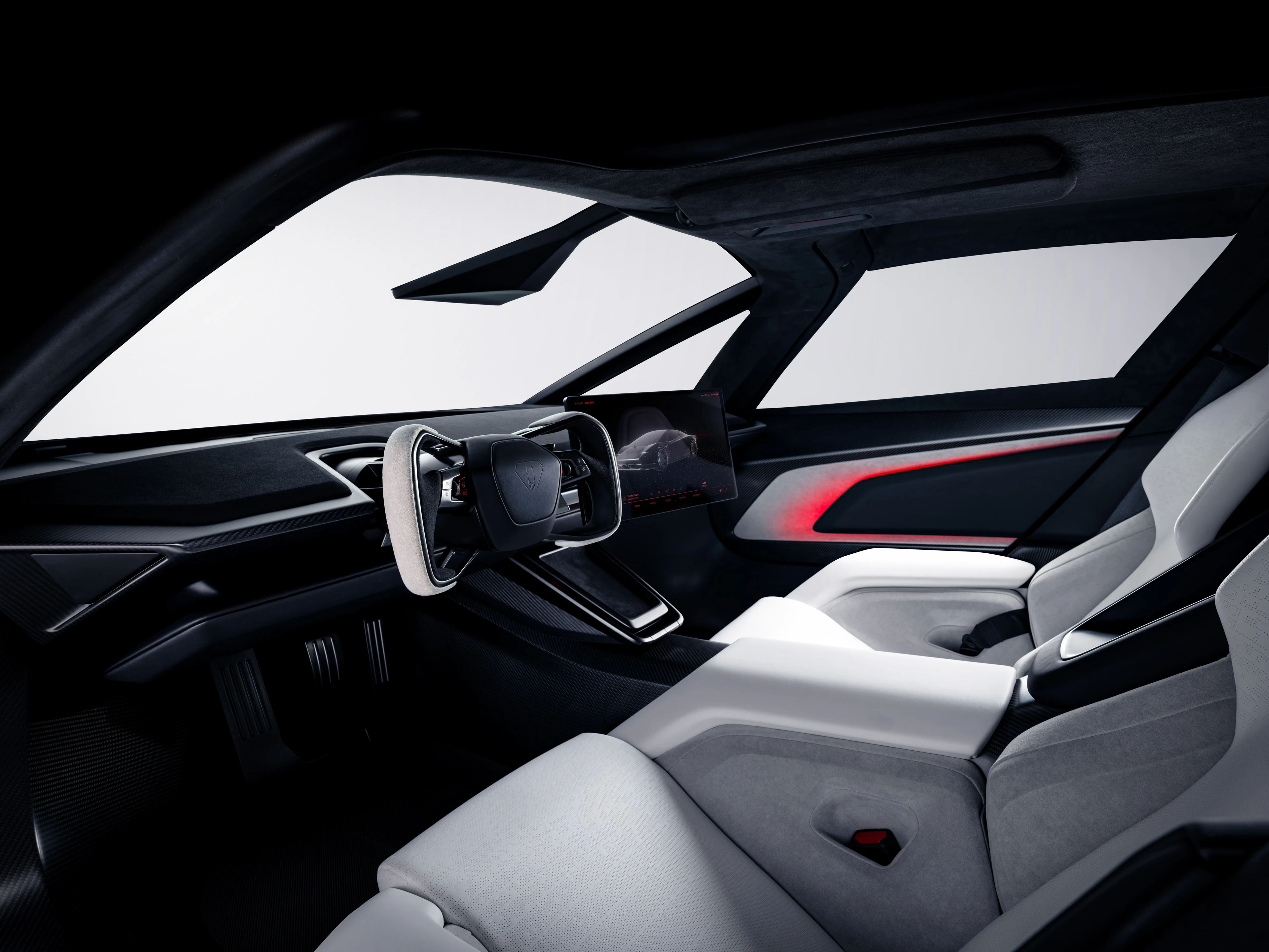 Innenraum des neuen Tesla Roadster