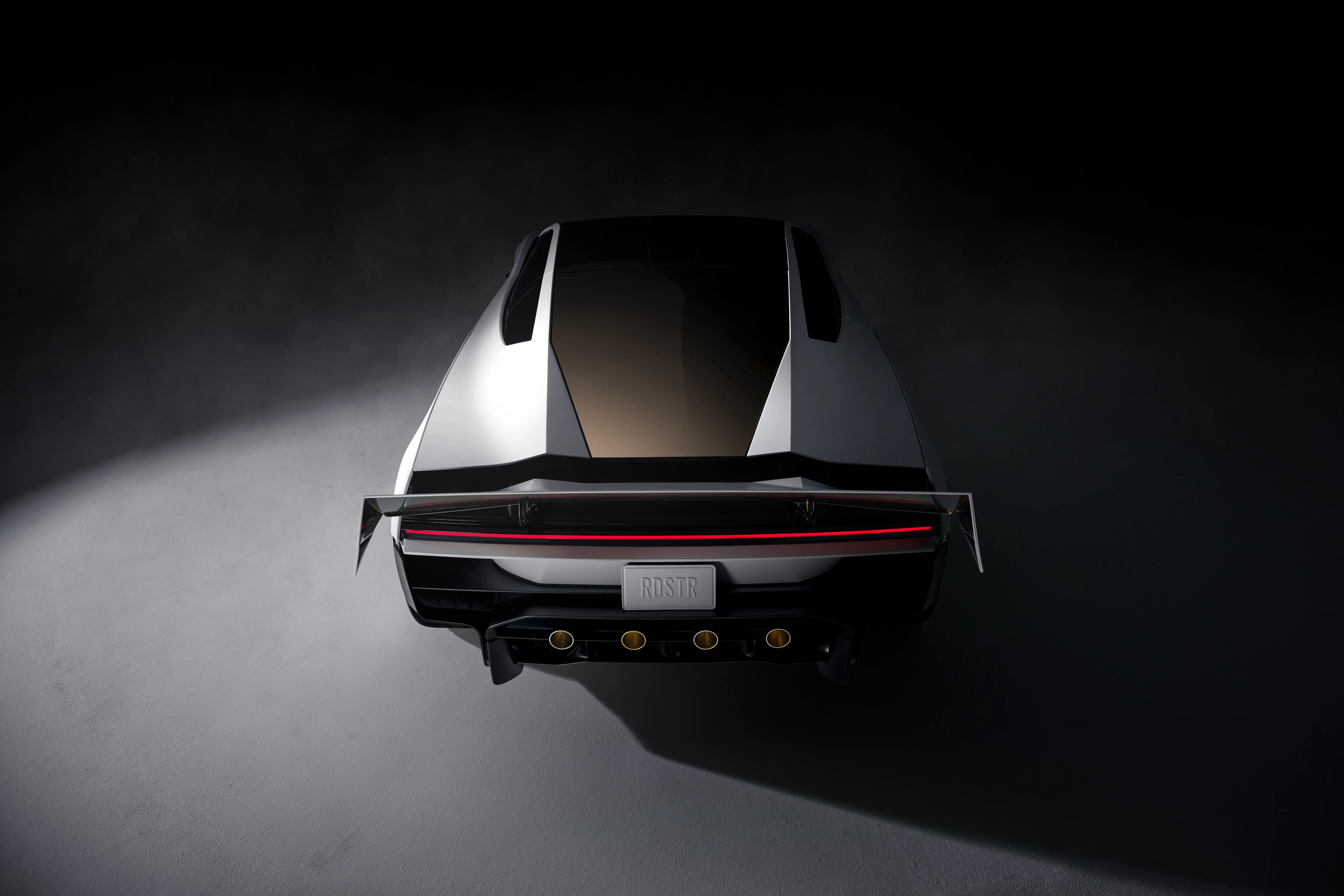 Heckansicht des neuen Tesla Roadster