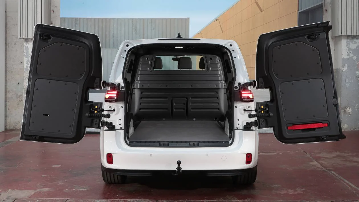 Load compartment of the Volkswagen ID. Buzz Cargo LWB